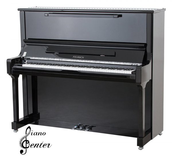 پیانو آکوستیک FEURICH 133 – CONCERT Black Polished - Chrome